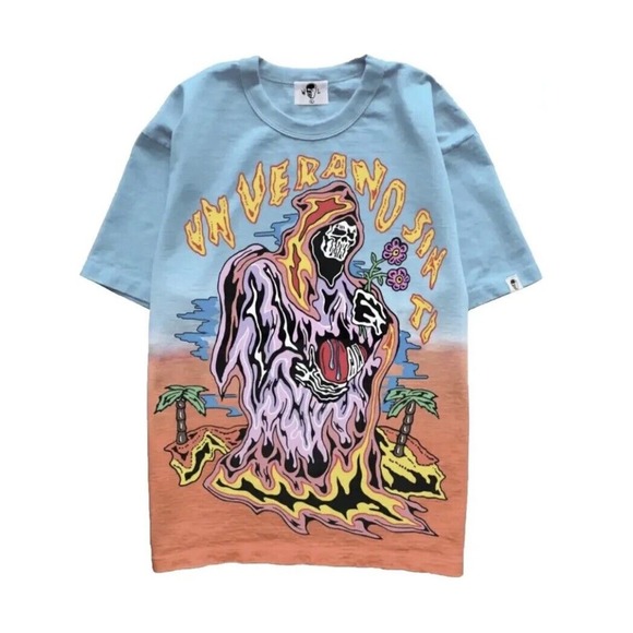 Warren Lotas x Bad Bunny Un Verano Sin‎ Ti Ombre T-Shirt Heavyweight Size Large - Picture 1 of 3